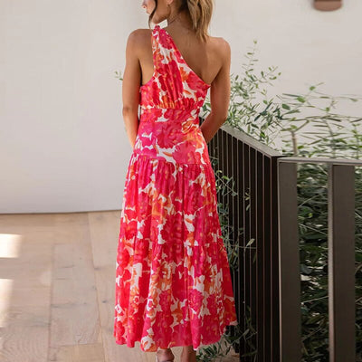 Vestido Midi Estampado Fiorella